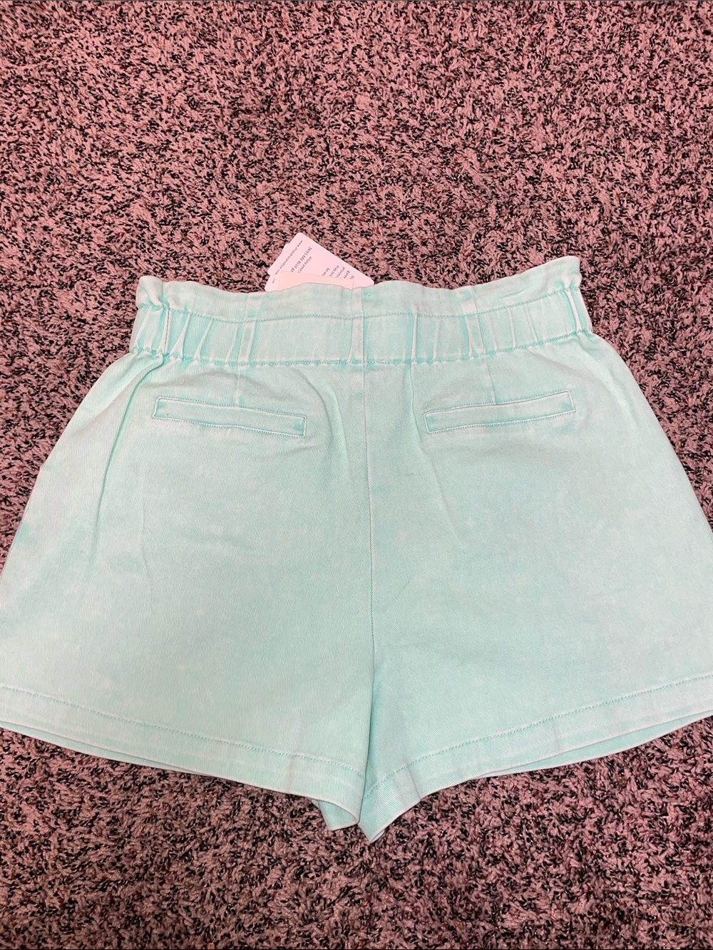 Skies Are Blue Mint High-Waist Paperbag Shorts Size M | NWT - Picture 5 of 9
